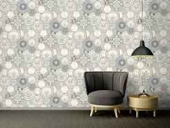 Profhome 349013-GU Papier peint de luxe exclusif légèrement texturé brillant 7,035 m2