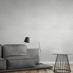 Profhome 355515-GU Papier peint aspect pierre carrelage légèrement texturé mat 26,5 m2