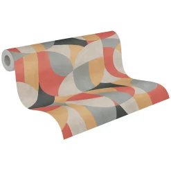 Profhome 399323-GU Papier peint rétro légèrement texturé mat 5,33 m2