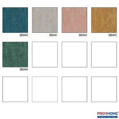 Profhome 380445-GU Papier peint ton-sur ton légèrement texturé effet métallique 5,33 m2