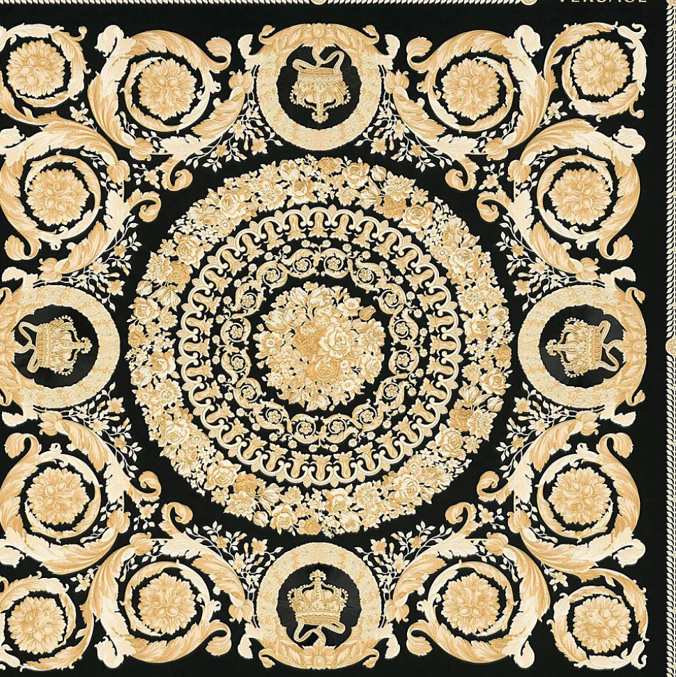 Profhome 370553-GU Papier peint baroque légèrement texturé brillant 7,035 m2