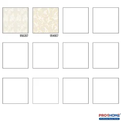 Profhome 956287-GU Papier peint aspect textile texturé mat 5,33 m2