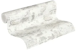 Profhome 369293-GU Papier peint aspect pierre carrelage lisse mat 5,33 m2