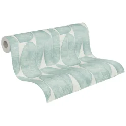 Profhome 396585-GU Papier peint à motifs graphiques légèrement texturé mat 5,33 m2