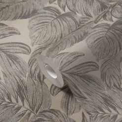 Profhome 393402-GU Papier peint nature légèrement texturé et des accents métalliques 5,33 m2