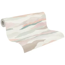 Profhome 396992-GU Papier peint à motifs graphiques légèrement texturé mat 5,33 m2