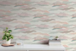 Profhome 396992-GU Papier peint à motifs graphiques légèrement texturé mat 5,33 m2