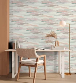 Profhome 396992-GU Papier peint à motifs graphiques légèrement texturé mat 5,33 m2