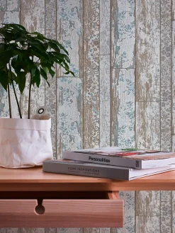Profhome 361191-GU Papier peint aspect bois lisse mat 5,33 m2
