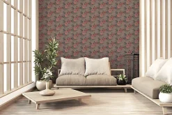 Profhome 378595-GU Papier peint asiatique lisse subtilement chatoyant 5,33 m2