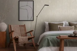 Profhome 399371-GU Papier peint rétro légèrement texturé et des accents métalliques 5,33 m2