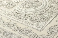 Profhome 370485-GU Papier peint baroque légèrement texturé subtilement chatoyant 7,035 m2