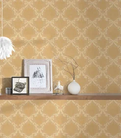 Profhome 956293-GU Papier peint aspect textile texturé mat 5,33 m2