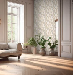 Profhome 399324-GU Papier peint rétro légèrement texturé mat 5,33 m2