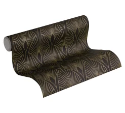 Profhome 374273-GU Papier peint de luxe exclusif légèrement texturé subtilement chatoyant 5,33 m2