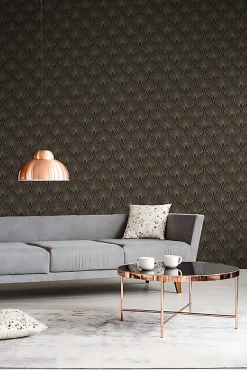 Profhome 374273-GU Papier peint de luxe exclusif légèrement texturé subtilement chatoyant 5,33 m2