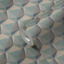 Profhome 387484-GU Papier peint à motifs graphiques légèrement texturé mat 5,33 m2