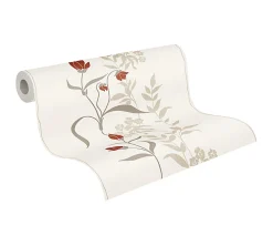 Profhome 958741-GU Papier peint floral texturé mat 5,33 m2