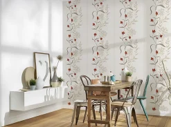 Profhome 958741-GU Papier peint floral texturé mat 5,33 m2