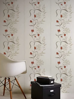 Profhome 958741-GU Papier peint floral texturé mat 5,33 m2