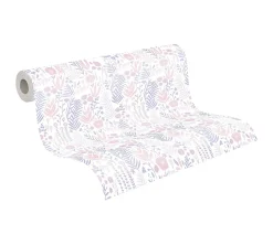 Profhome 381181-GU Papier peint floral légèrement texturé mat 5,33 m2