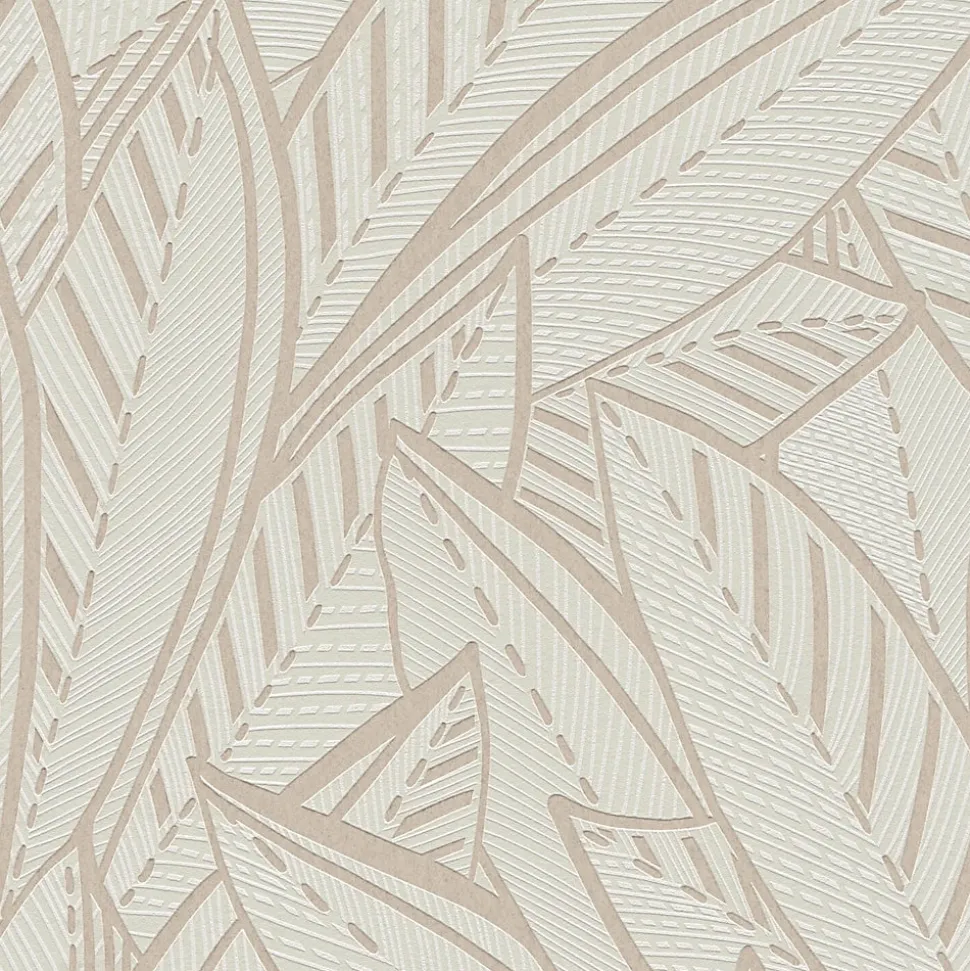 Profhome 399333-GU Papier peint à motifs graphiques légèrement texturé satiné 5,33 m2