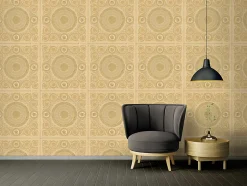 Profhome 370554-GU Papier peint baroque légèrement texturé brillant 7,035 m2
