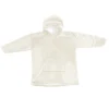 Pull plaid polaire à capuche adulte crème Ornami