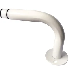 Équerre de fixation arrondie pour barre à rideau GoodHome 19 mm Anafi blanc