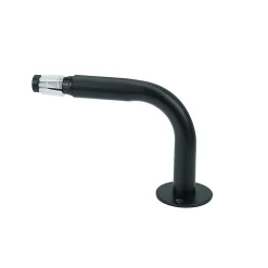 Équerre fixation arrondie pour barre à rideau GoodHome 19 mm Araxos noir