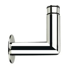 Équerre fixation droite pour barre à rideau GoodHome 28 mm Olympe gris