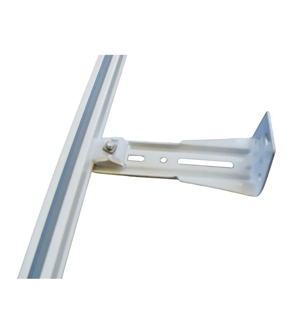 Équerre Murale - Fixation Rail Simple - Longueur 12,5 cm - Acier