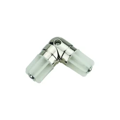Raccord coudé pour barre à rideau Olympe GoodHome ⌀28 mm gris