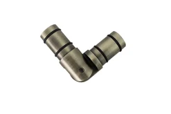 Raccord coudé pour barre à rideau Antiki GoodHome Ø19 mm doré