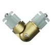 Raccord coudé pour tringle à rideau Elasa effet laiton doré Ø28mm GoodHome