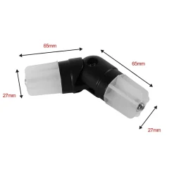 Raccord d'angle Araxos GoodHome Ø2,8 x L.6.4cm