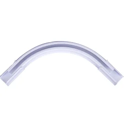 Raccord d'angle simple pour barre à rideau Thira GoodHome blanc