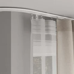 Rail à rideau double Thira blanc L.300cm GoodHome