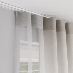 Rail à rideau double Thira blanc L.200cm GoodHome