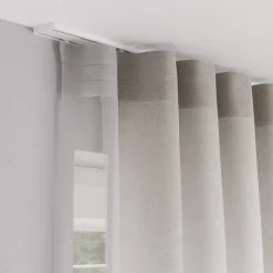 Rail à rideau double Thira blanc L.250cm GoodHome