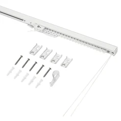 Rail à rideau extensible Millet blanc L.120/210cm GoodHome