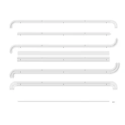 Rail à rideau Patras blanc L.150cm GoodHome