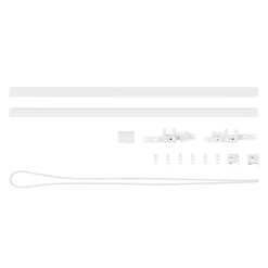 Rail à rideau simple extensible Thira blanc L.200/330cm GoodHome