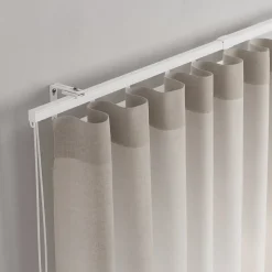 Rail à rideau simple extensible Thira blanc L.200/330cm GoodHome