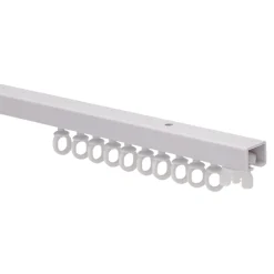 Rail à rideau simple Patras blanc L.250cm GoodHome