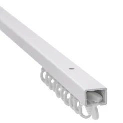 Rail à rideau simple Patras blanc L.250cm GoodHome