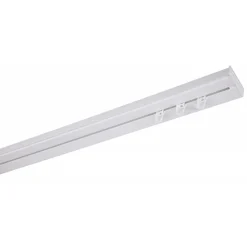Rail De Plafond Tringle En Pvc Pour Rideaux à Crochets Blanc Monorail Droit 120 Cm