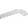 Rail De Plafond Tringle En Pvc Pour Rideaux à Crochets Blanc Double Rail Courbé 360 Cm