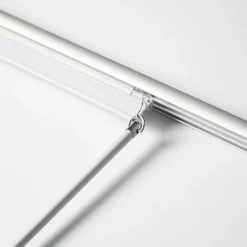 Rail panneaux japonais 3 voies en aluminium L.120cm Madeco