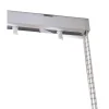 Rail pour store californien blanc ouverture centrale L.200cm Madeco